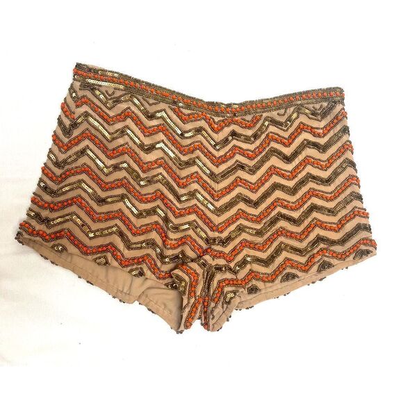Karina Grimaldi Clarity Beaded Shorts Sz. XS - Picture 3 of 6